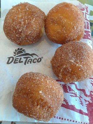 Donut Bites are a terrific ending to a meal at Del Taco.