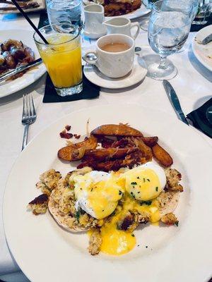 Benedict for brunch. Just OK.