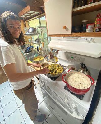 Gabe cooking at one of my events