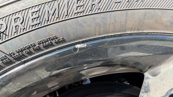 More rim damage