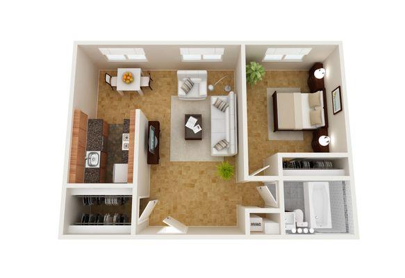 1 Bedroom Floorplan