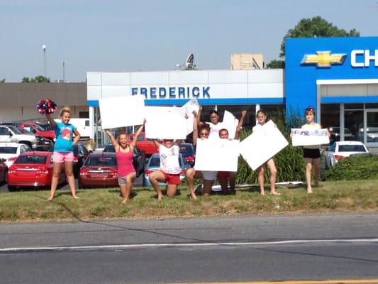 2-4-6-8 who do we appreciate?  Our car wash fundraisers!