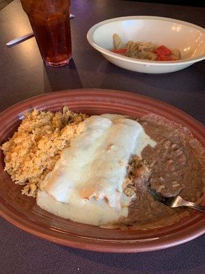 Sour Cream Chicken Enchilada Dinner!