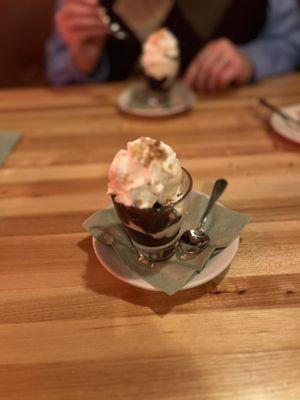 Sundae in a shot glass