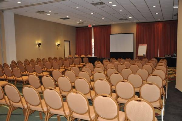 Our four meeting rooms overlook the Plaza and offer additional meeting space throughout the facility.