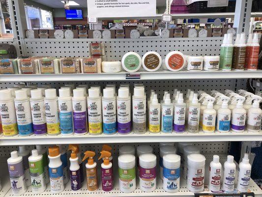 Great selection of shampoos and Conditioners.