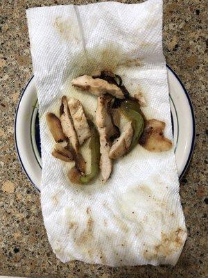 Chicken fajitas