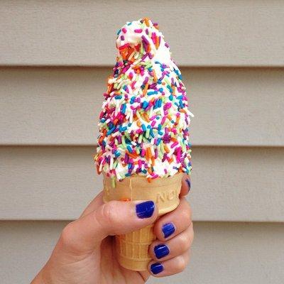 ice cream with sprinkles