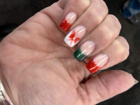 Christmas nails by Pauline