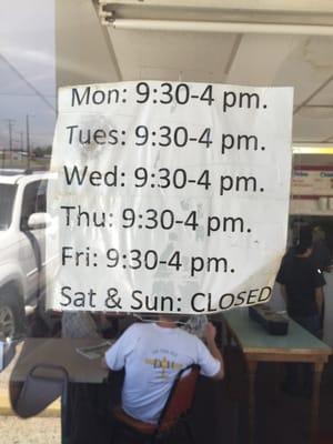 Store hours