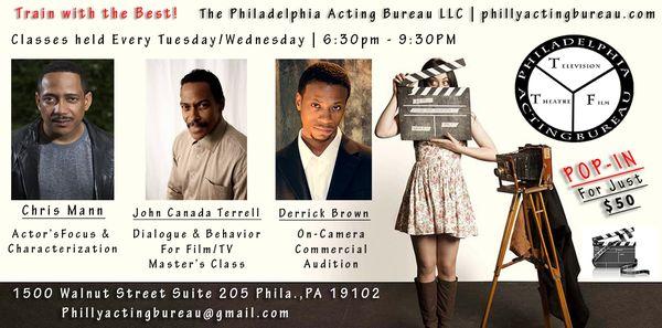 Sign Up For Nightly Classes at the Philadelphia Acting Bureau