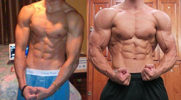 Before and after transformation training at Ground Zero Gym