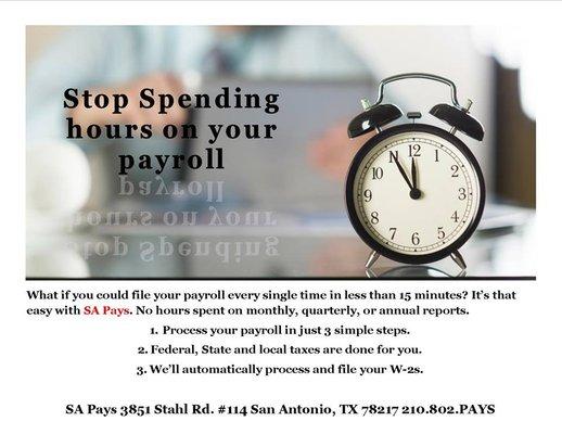 Stop spending hours on your payroll