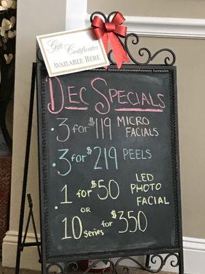 DECEMBER SPECIALS!