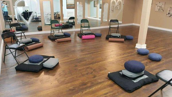 Inside look at the meditation studio!