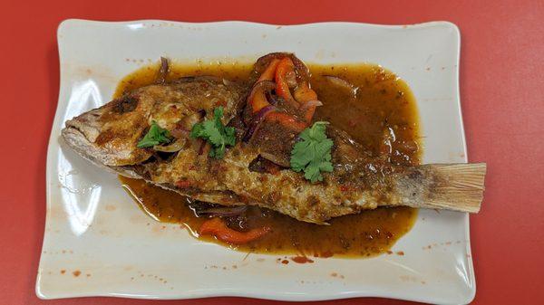 Fried Red Snapper (Pla Saam Ros)