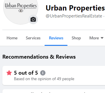 Facebook reviews as of Feb 2020