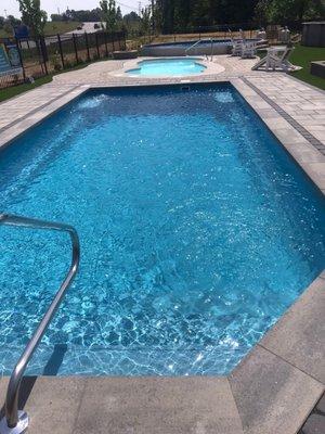 Installed pools, they have fancy above ground pools as well.