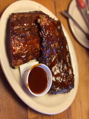 Full stack of bbq ribs