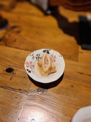 Amuse ( Steamed Fishcake )