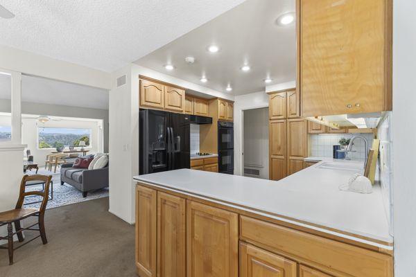 Clean counters helps to showcase the kitchen.