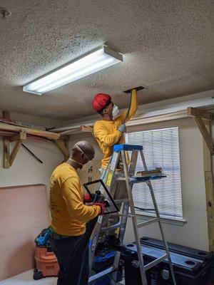 professional air duct cleaning crew