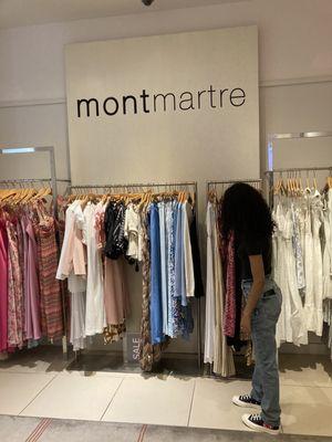 Montmatre, an elegant French clothing store at the Columbus Circle Mall.