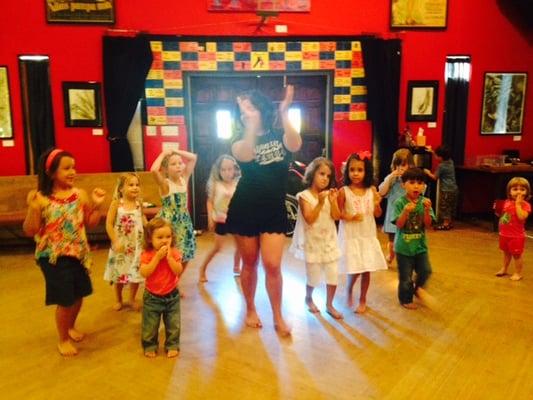 Youth Salsa class taught by Melissa