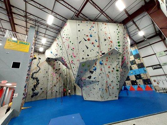 Wall climbing area