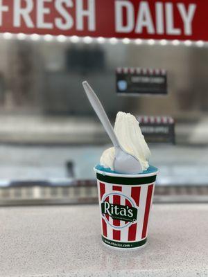 Italian Ice mixed with Frozen Custard!