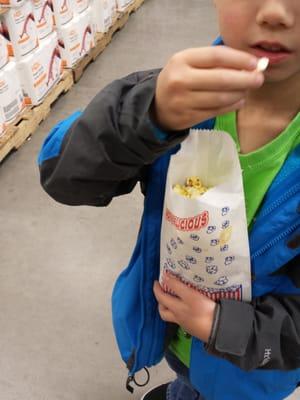 Free popcorn for the kids while you shop for the fixer uppers makes shopping easy