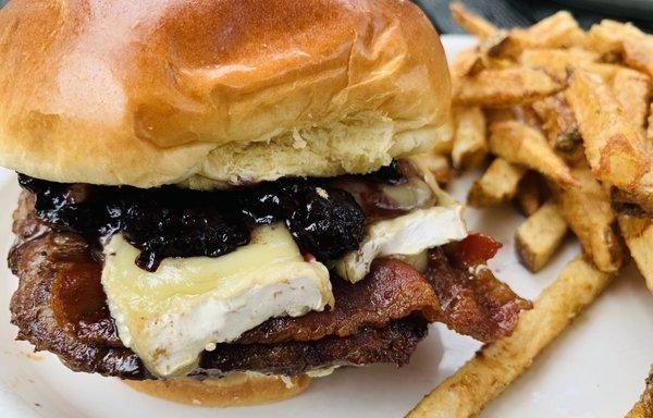 Blueberry Brie Burger