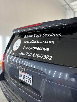 BUSINESS DECAL INSTALL