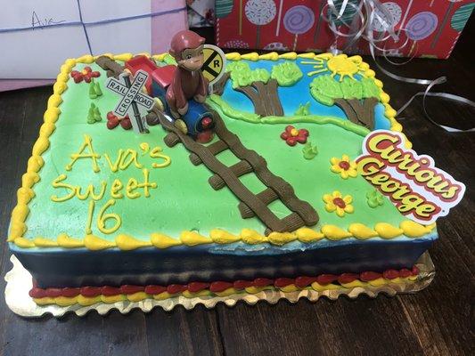 Curious George cake