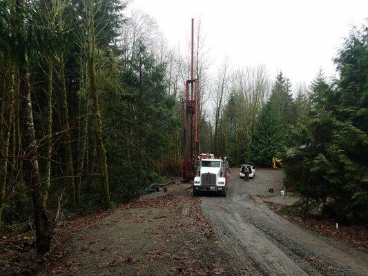 Dual Rotary drilling to 440-FT in Monroe, Washington