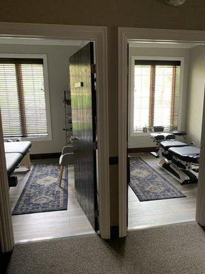 Treatment rooms at Cross-Up Chiropractic