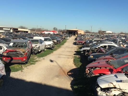 More than 6 acres of salvaged late-model foreign vehicles!