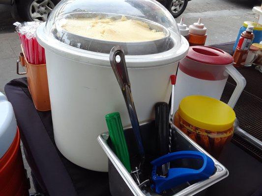 Mango Serbet is back at the cart, only on Saturdays, But at the Laney College Flea Market We have the Ice cream truck.