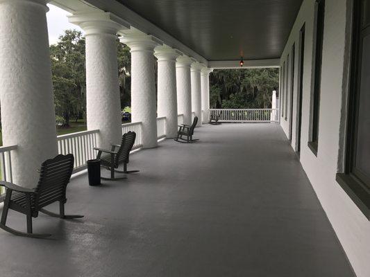 The wraparound porch on St Mary's Hall