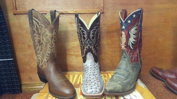 We have many colors and styles of men's western boots