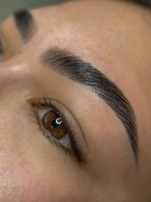 Brow Shaping, Lamination, and Hybrid Stain