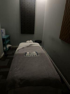 Private room for body massage