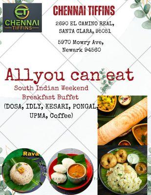 Weekend South Indian Breakfast Buffet