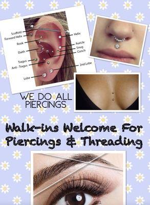 Piercings and threading