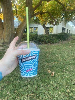 Small Slurpee Blue Raspberry 12oz