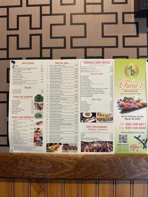 Takeout Menu