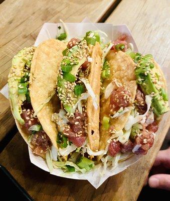 Tuna Poke Tacos