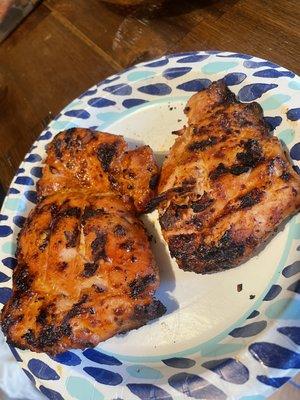 Boneless Chicken thighs.