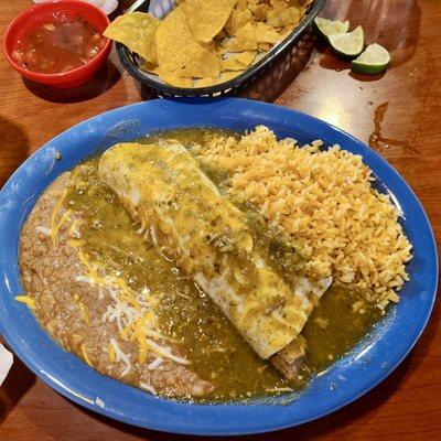 Chile Verde Pork Burrito