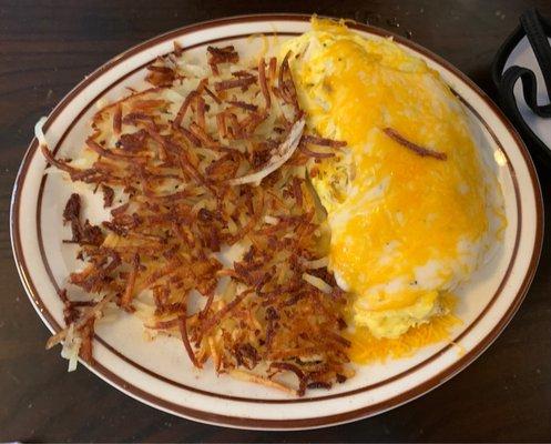 Chicken Fried Chicken Omelet